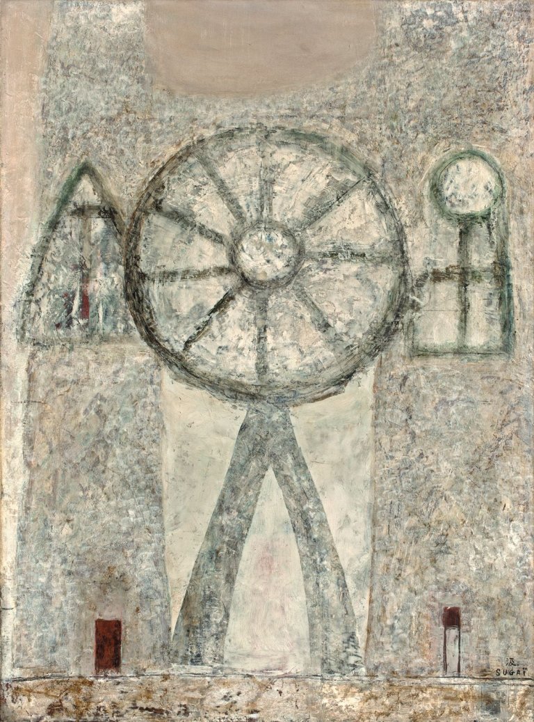 Auf diesem Bild ist das folgende Kunstwerk zu sehen: Kumi Sugaï. Ohne Titel. 1952.
