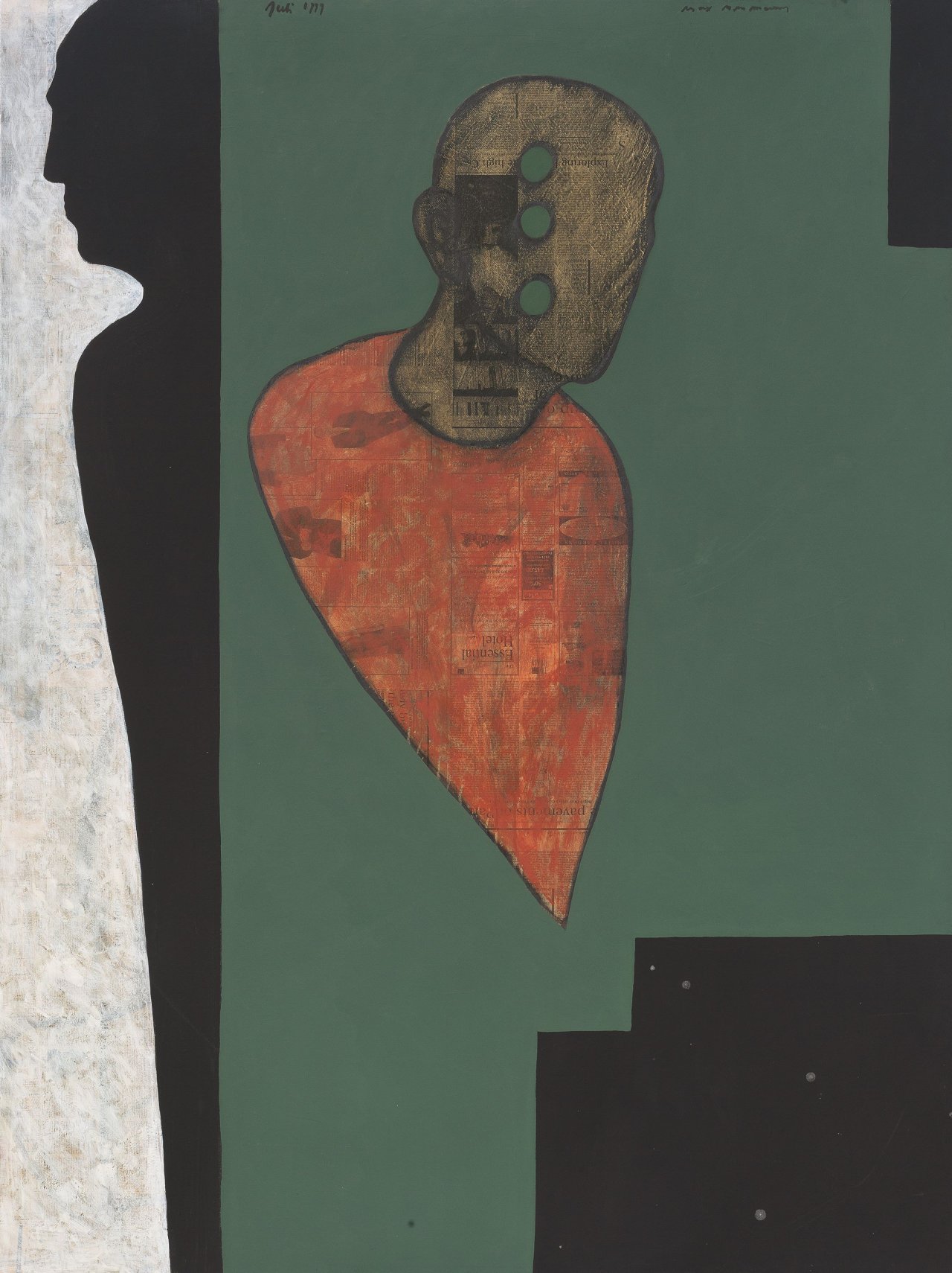 Auf diesem Bild ist das folgende Kunstwerk zu sehen: Max Neumann. Ohne Titel. 1999.