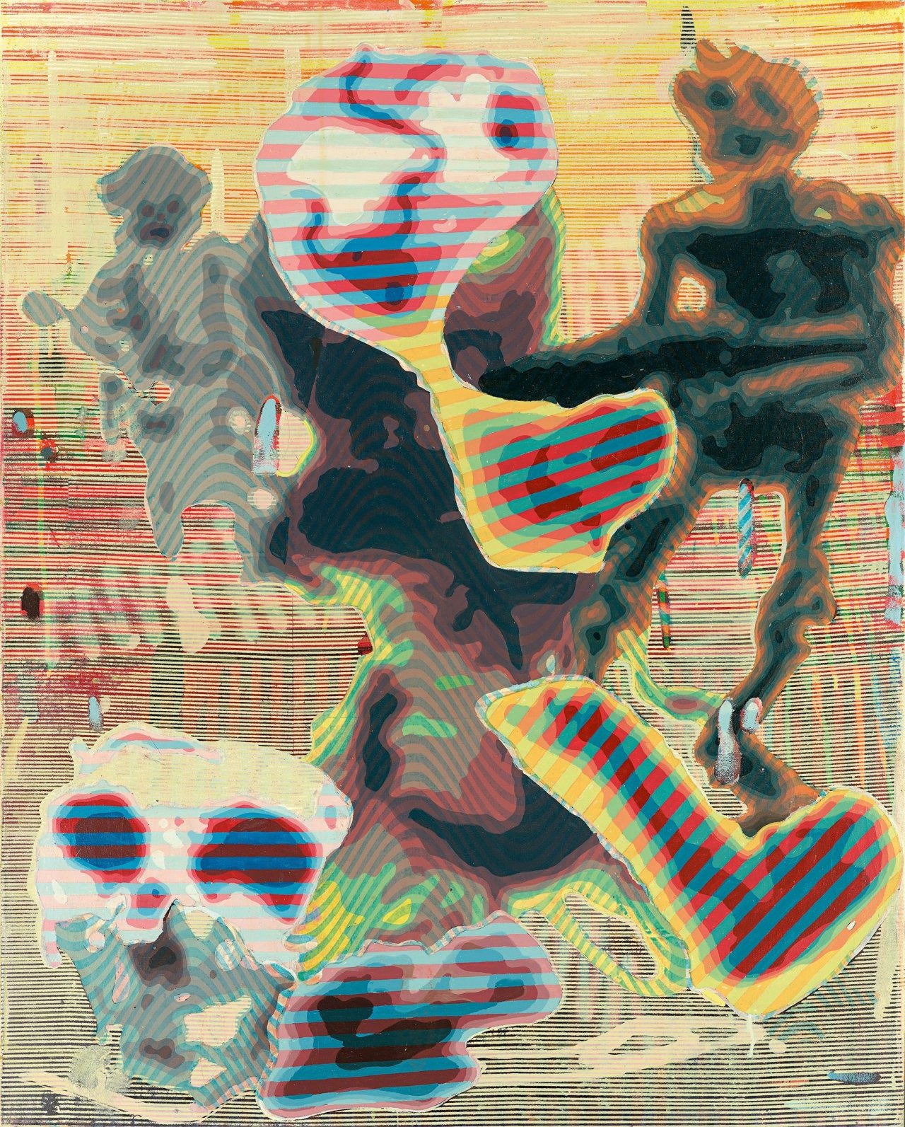 Auf diesem Bild ist das folgende Kunstwerk zu sehen: Markus Oehlen. Untitled No. 3. 2009.