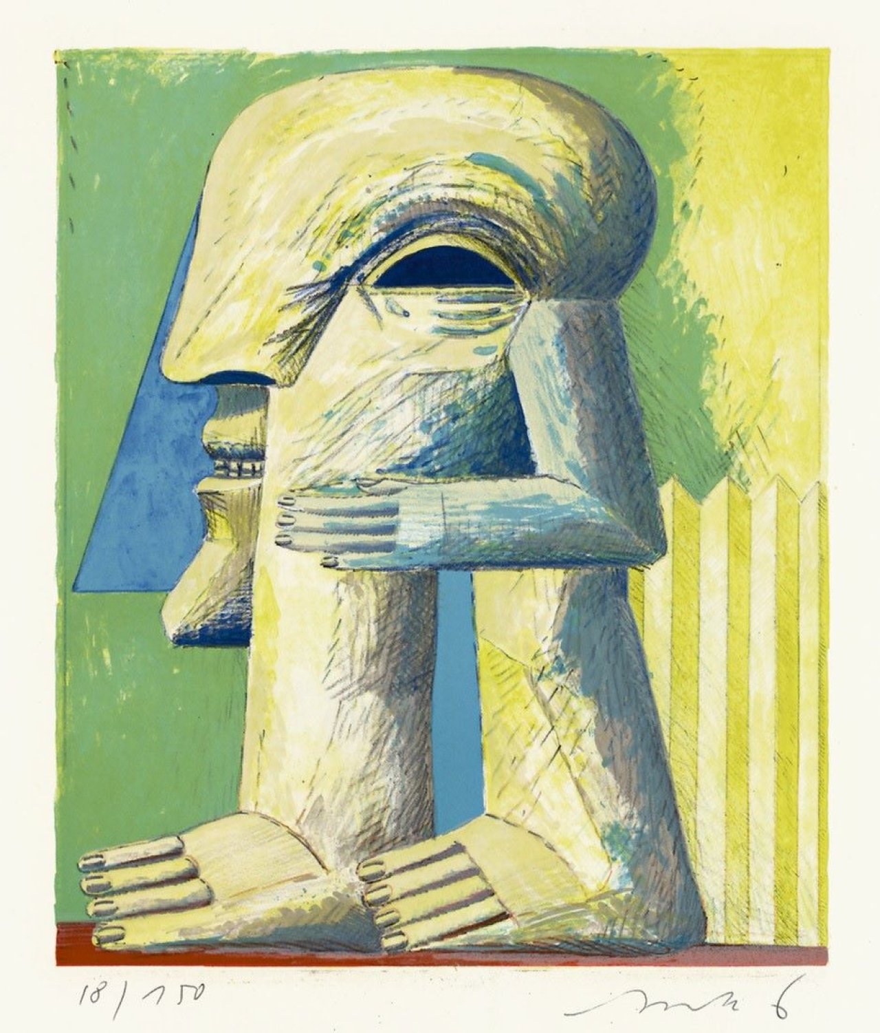 Auf diesem Bild ist das folgende Kunstwerk zu sehen: Horst Antes. „Werkverzeichnis der Lithographien“. 1976.