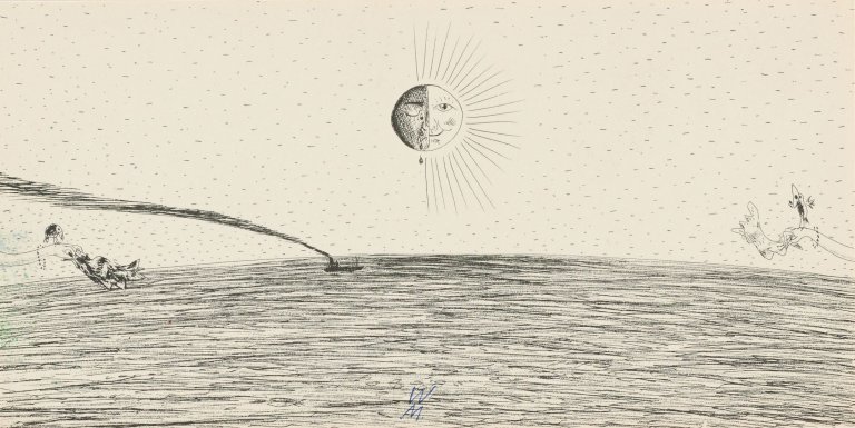 Auf diesem Bild ist das folgende Kunstwerk zu sehen: Wolfgang Mattheuer. Dampferfahrt. 2003/4.