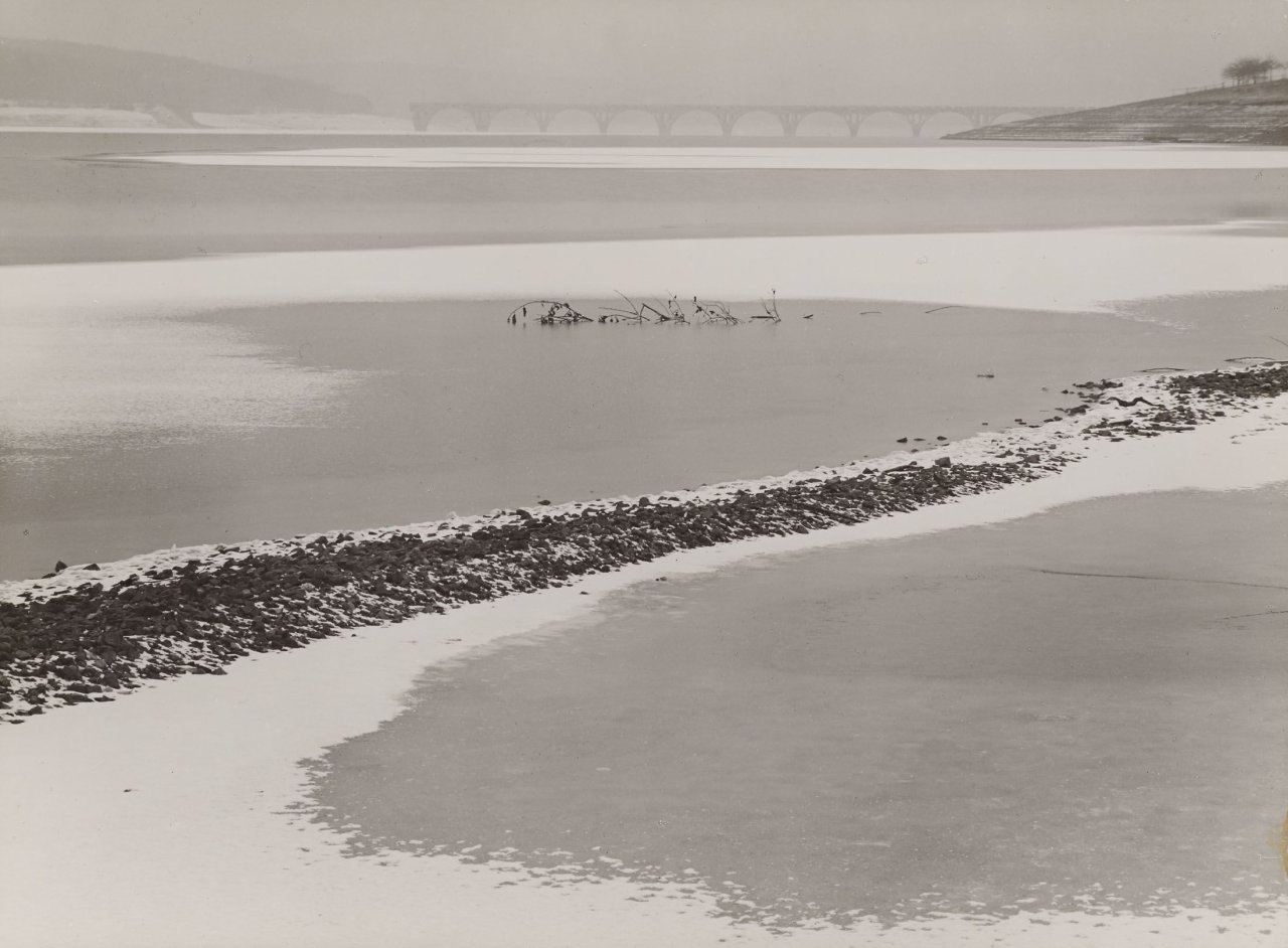 This picture shows the following artwork: Albert Renger-Patzsch. Winter Day on the lake near Körbecke. 1946.