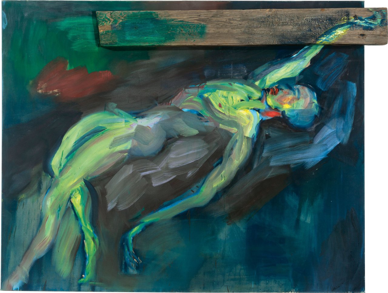 Auf diesem Bild ist das folgende Kunstwerk zu sehen: Rainer Fetting. „Schwebender“. 1984.