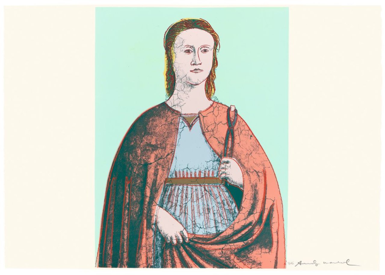 This picture shows the following artwork: Andy Warhol. „Saint Apollonia“. 1984.