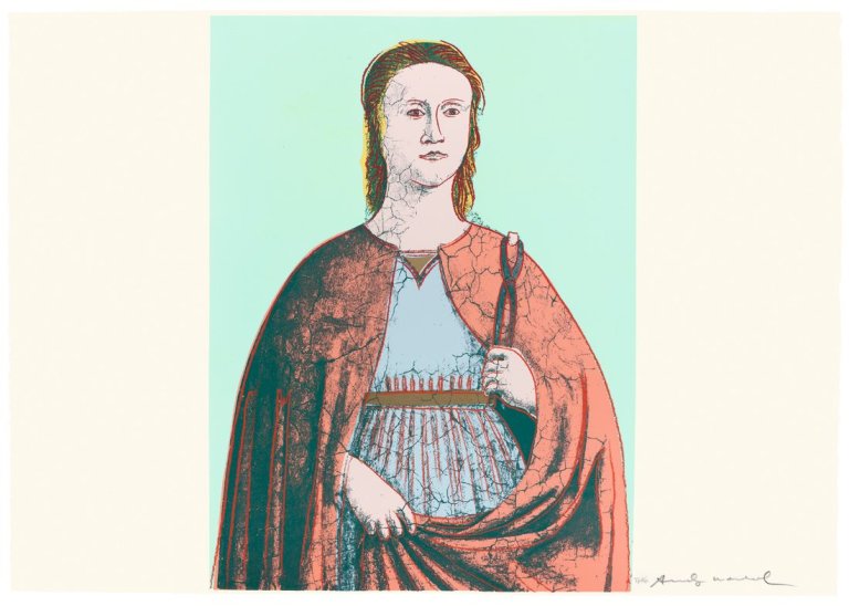 This picture shows the following artwork: Andy Warhol. „Saint Apollonia“. 1984.
