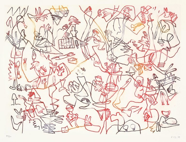Auf diesem Bild ist das folgende Kunstwerk zu sehen: Jan Voss. Ohne Titel. 1979.