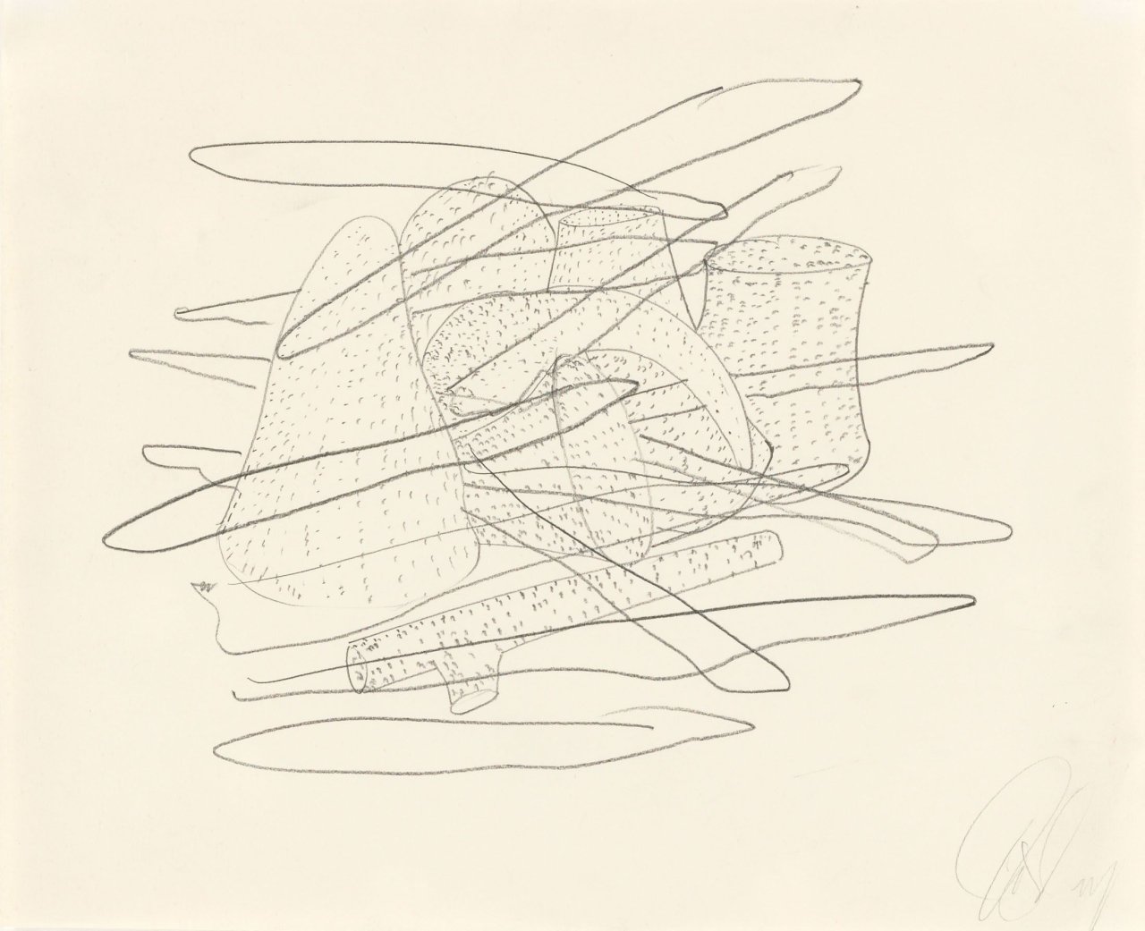 Auf diesem Bild ist das folgende Kunstwerk zu sehen: Tony Cragg. „Ohne Titel“. 1999.
