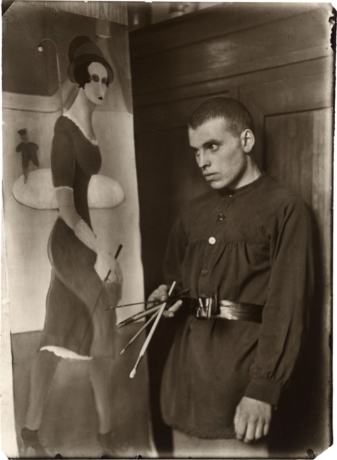 This picture shows the following artwork: August Sander. The Painter Gottfried Brockmann, Cologne. 1924.