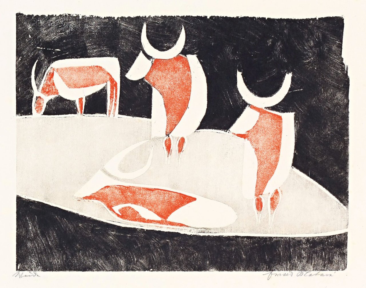 This picture shows the following artwork: Ewald Mataré. „Weide XXVIIB“. 1928.