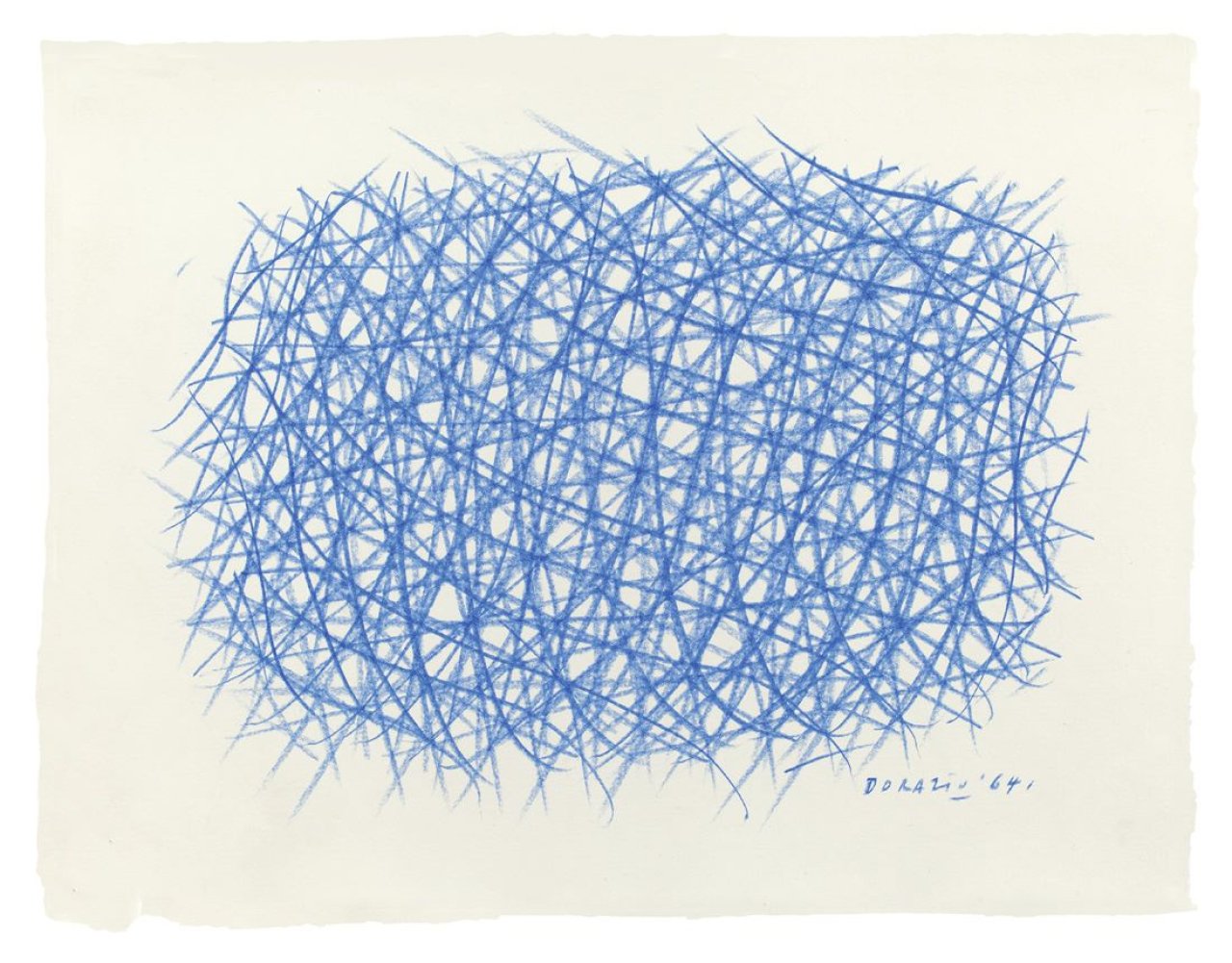 Auf diesem Bild ist das folgende Kunstwerk zu sehen: Piero Dorazio. Ohne Titel. 1964.