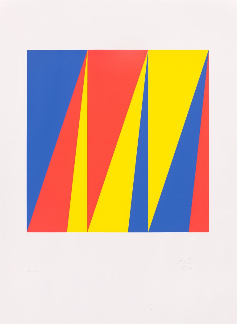 Auf diesem Bild ist das folgende Kunstwerk zu sehen: Max Bill. Ohne Titel. 1973.