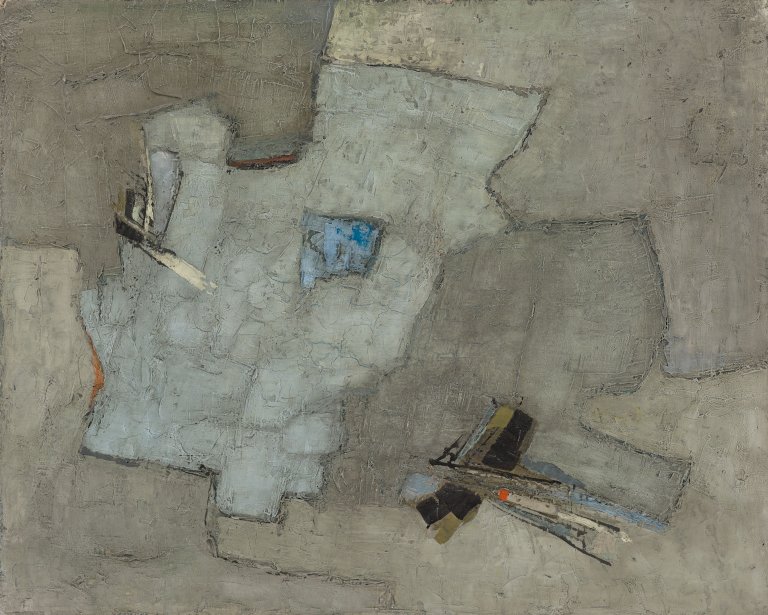 Auf diesem Bild ist das folgende Kunstwerk zu sehen: Francis Bott. „Composition“. 1962.