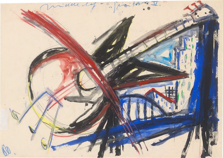 Auf diesem Bild ist das folgende Kunstwerk zu sehen: Helmut Middendorf. „Guitar II“. 1980.
