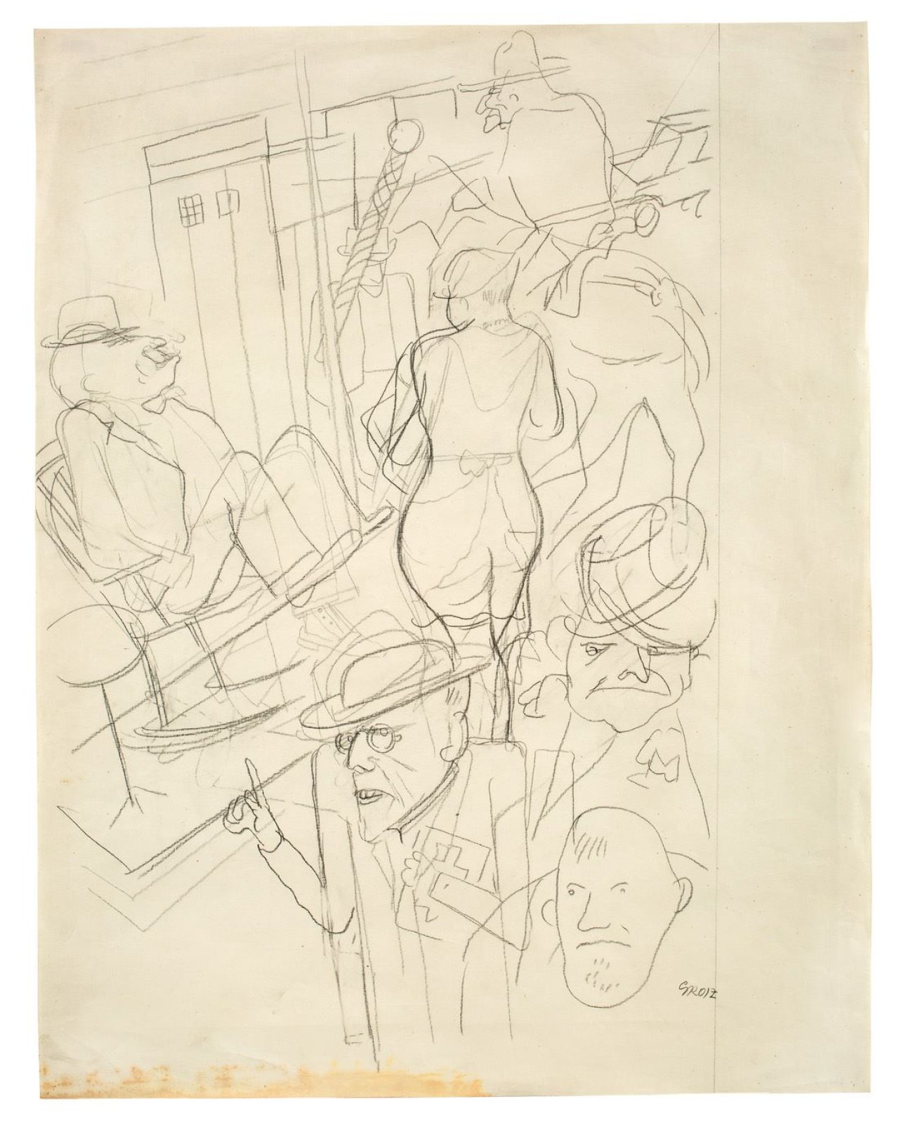 This picture shows the following artwork: George Grosz. „Die Stadt Oklahoma“. 1930.