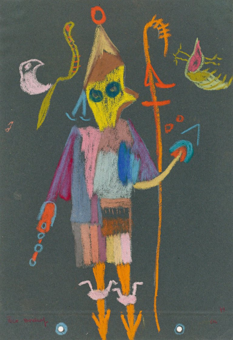 Auf diesem Bild ist das folgende Kunstwerk zu sehen: Gerhard Altenbourg. „Der Bischof“. 1949.