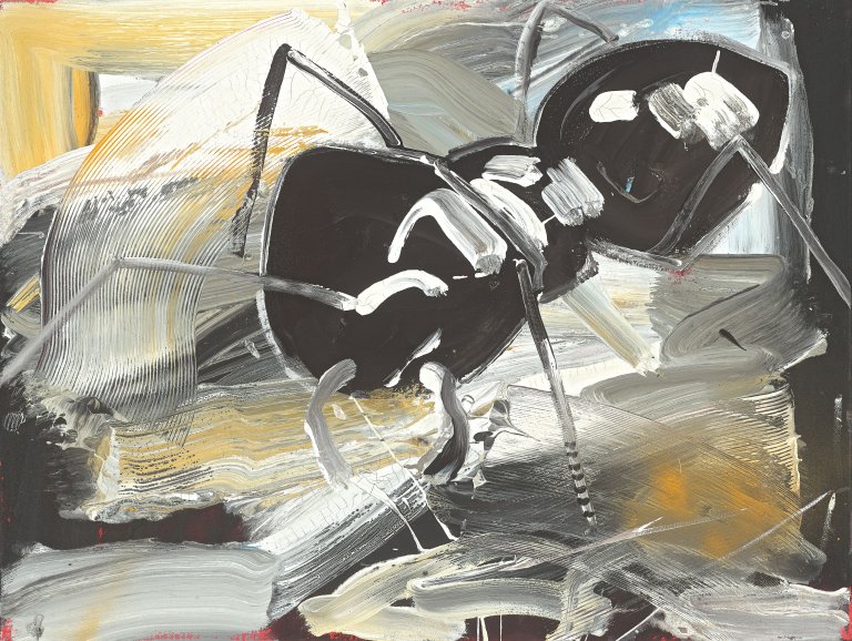 Auf diesem Bild ist das folgende Kunstwerk zu sehen: Albert Oehlen. Ameise. 1982.
