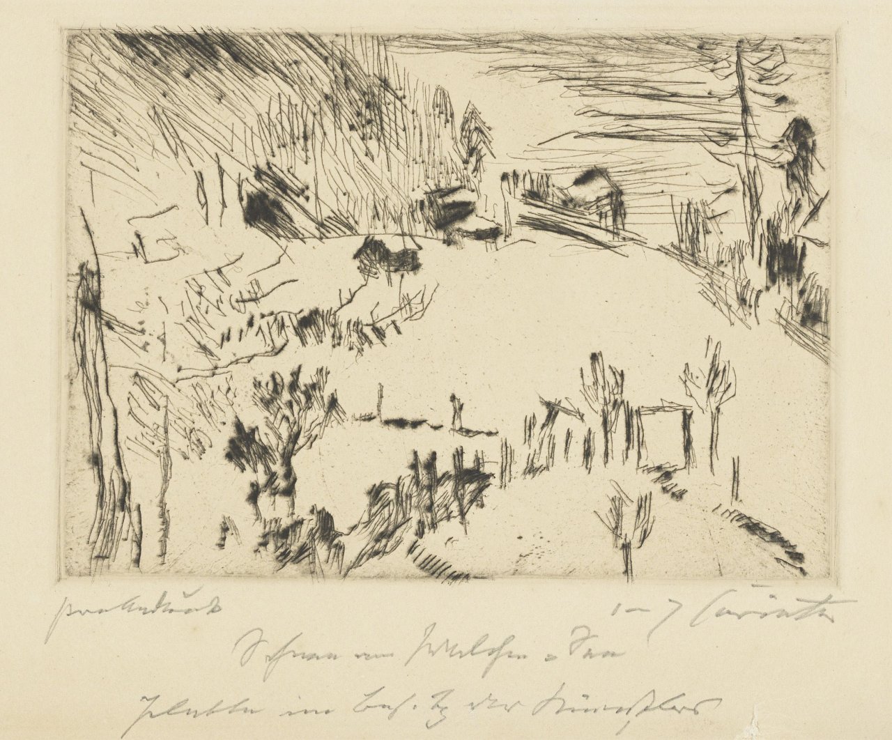 Auf diesem Bild ist das folgende Kunstwerk zu sehen: Lovis Corinth. „Walchensee im Winter“. 1923.
