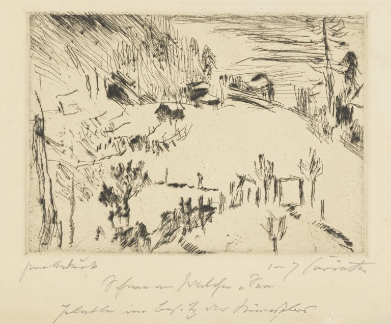 This picture shows the following artwork: Lovis Corinth. „Walchensee im Winter“. 1923.