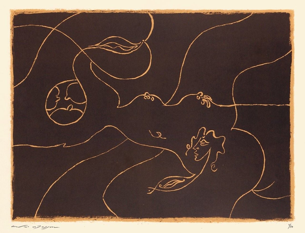 Auf diesem Bild ist das folgende Kunstwerk zu sehen: André Masson. Ohne Titel. Um 1963.