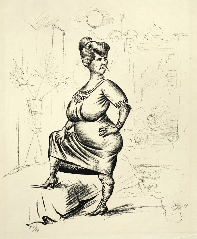 Auf diesem Bild ist das folgende Kunstwerk zu sehen: Otto Dix. „Frieda“. 1923.