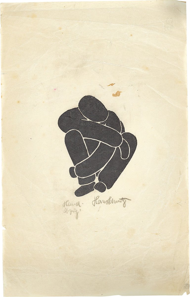 Auf diesem Bild ist das folgende Kunstwerk zu sehen: Hans Schmitz. Kauernder. Um 1925.