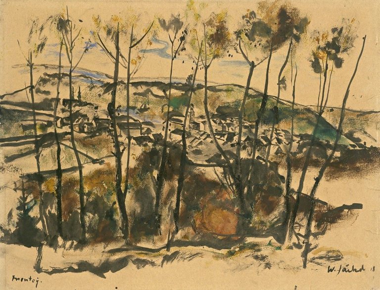 Auf diesem Bild ist das folgende Kunstwerk zu sehen: Willy Jaeckel. „Montey“. 1918.