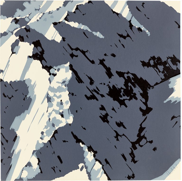 Auf diesem Bild ist das folgende Kunstwerk zu sehen: Gerhard Richter. „Schweizer Alpen (A1)“. 1969.