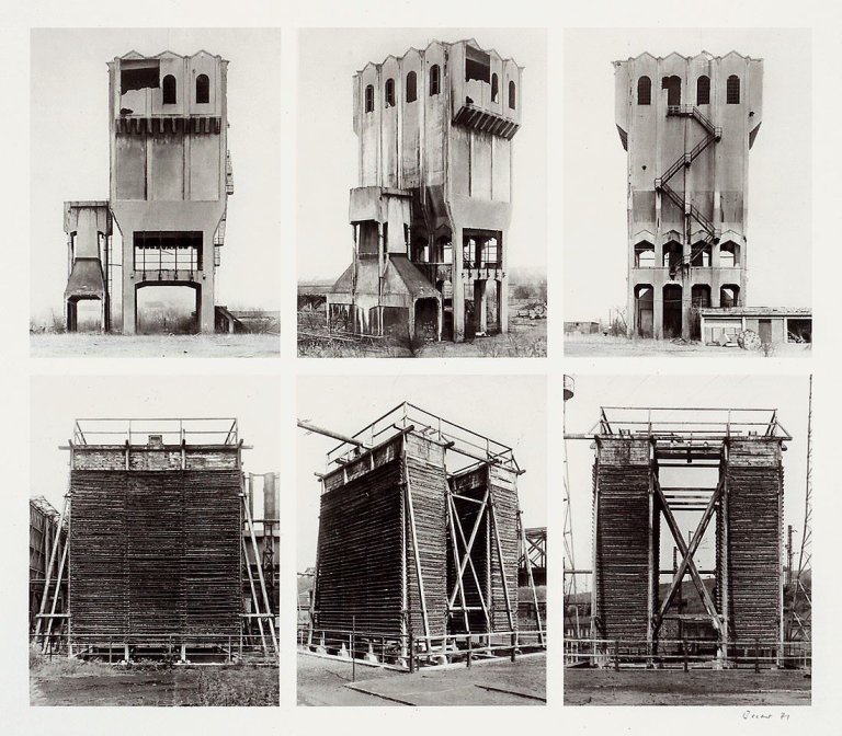 Auf diesem Bild ist das folgende Kunstwerk zu sehen: Bernd und Hilla Becher (Siegen 1931 - 2007 Rostock / Potsdam 1934 - 2015 Düsseldorf). „Silo–Kühlturm“. 1971.