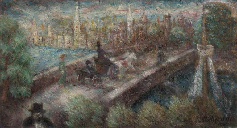 Auf diesem Bild ist das folgende Kunstwerk zu sehen: Otto Gleichmann. „Brücke“. 1925.