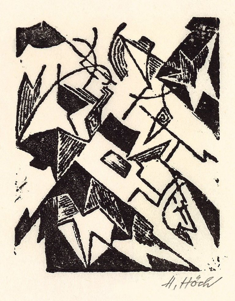 Auf diesem Bild ist das folgende Kunstwerk zu sehen: Hannah Höch. „Miniaturen“. 1915-18/64.