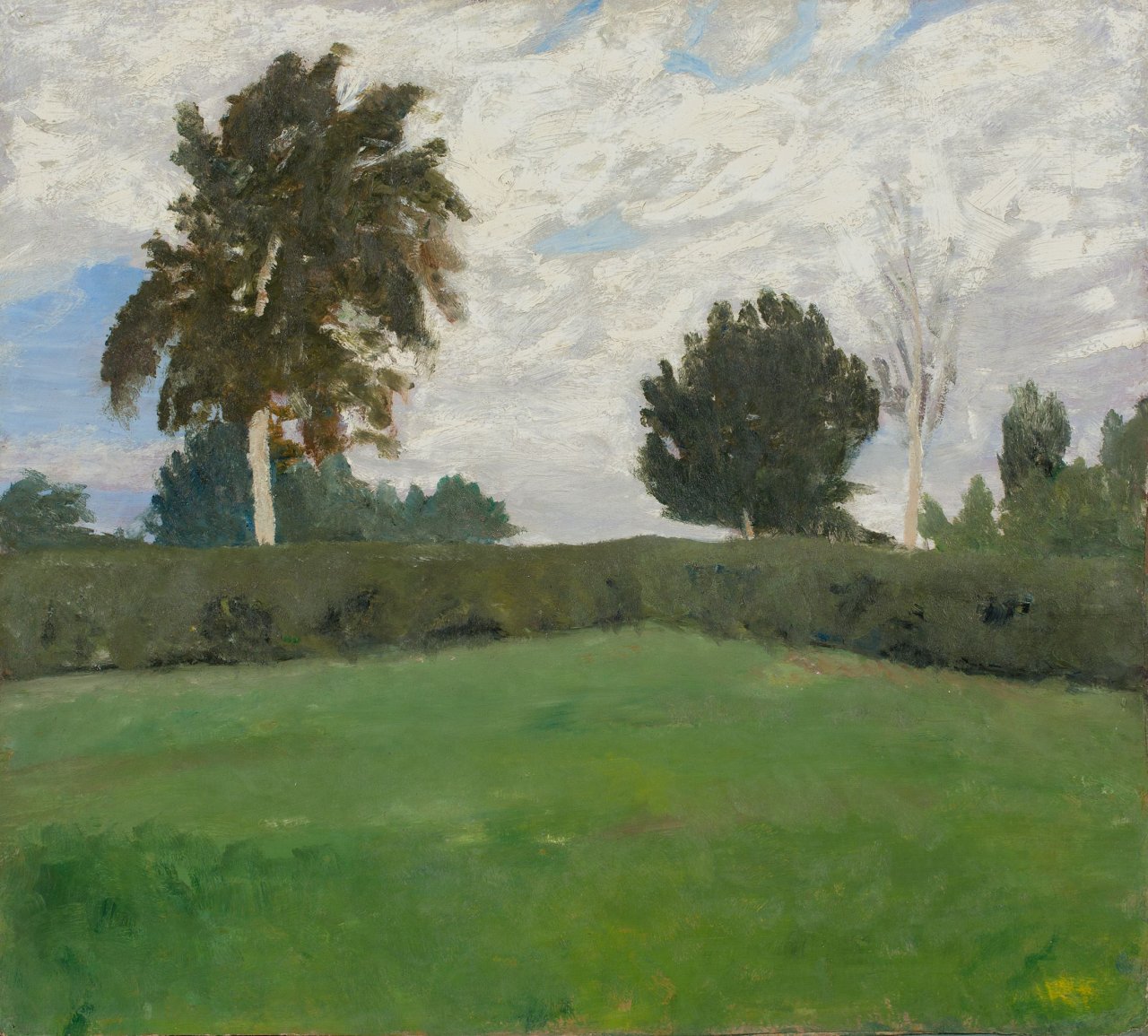 This picture shows the following artwork: Paula Modersohn-Becker. „Brünjes Garten“. Circa 1902.