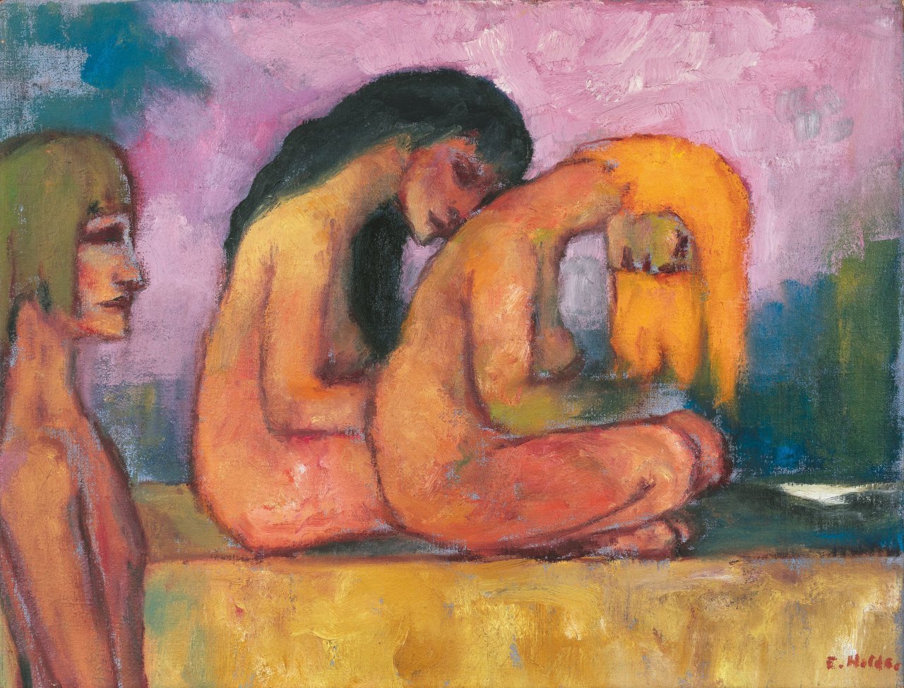 Auf diesem Bild ist das folgende Kunstwerk zu sehen: Emil Nolde. „In Demut“. 1946.