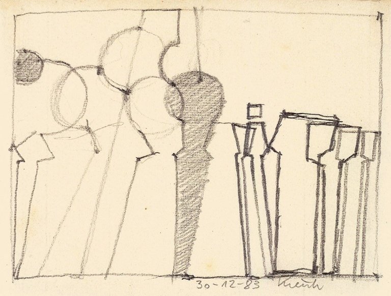 Auf diesem Bild ist das folgende Kunstwerk zu sehen: Heinz Kreutz. Konvolut. 1969/83.