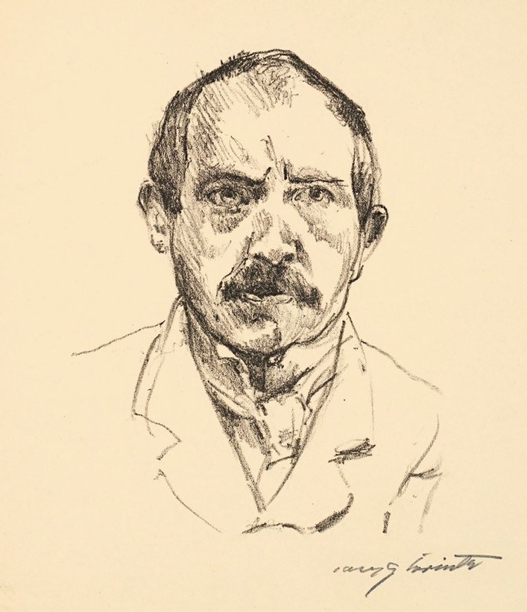 This picture shows the following artwork: Lovis Corinth. „Karl Schwarz: Das Graphische Werk von Lovis Corinth“. 1917.