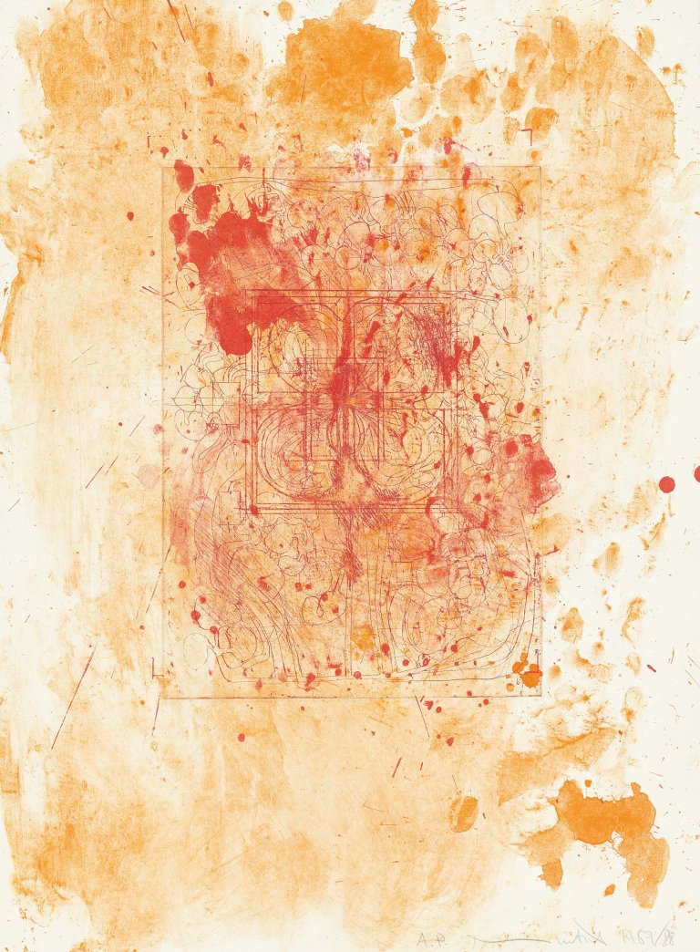 Auf diesem Bild ist das folgende Kunstwerk zu sehen: Hermann Nitsch. Ohne Titel.
