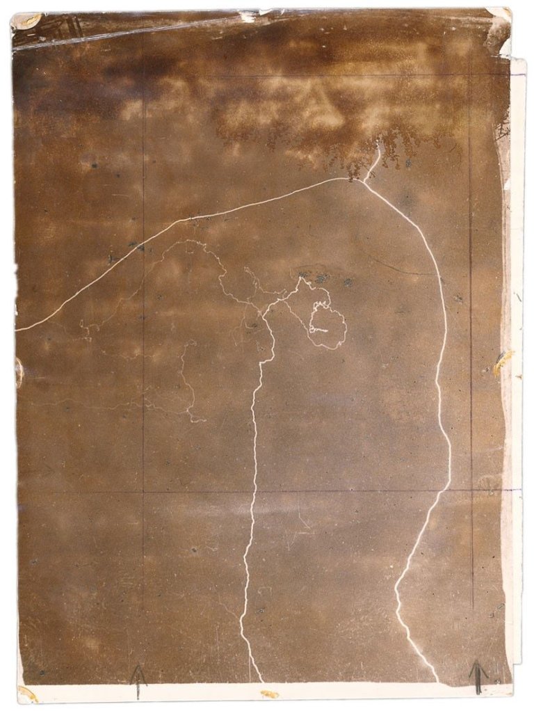 Auf diesem Bild ist das folgende Kunstwerk zu sehen:  Anonym. Ohne Titel (Blitze). 1900–1920.