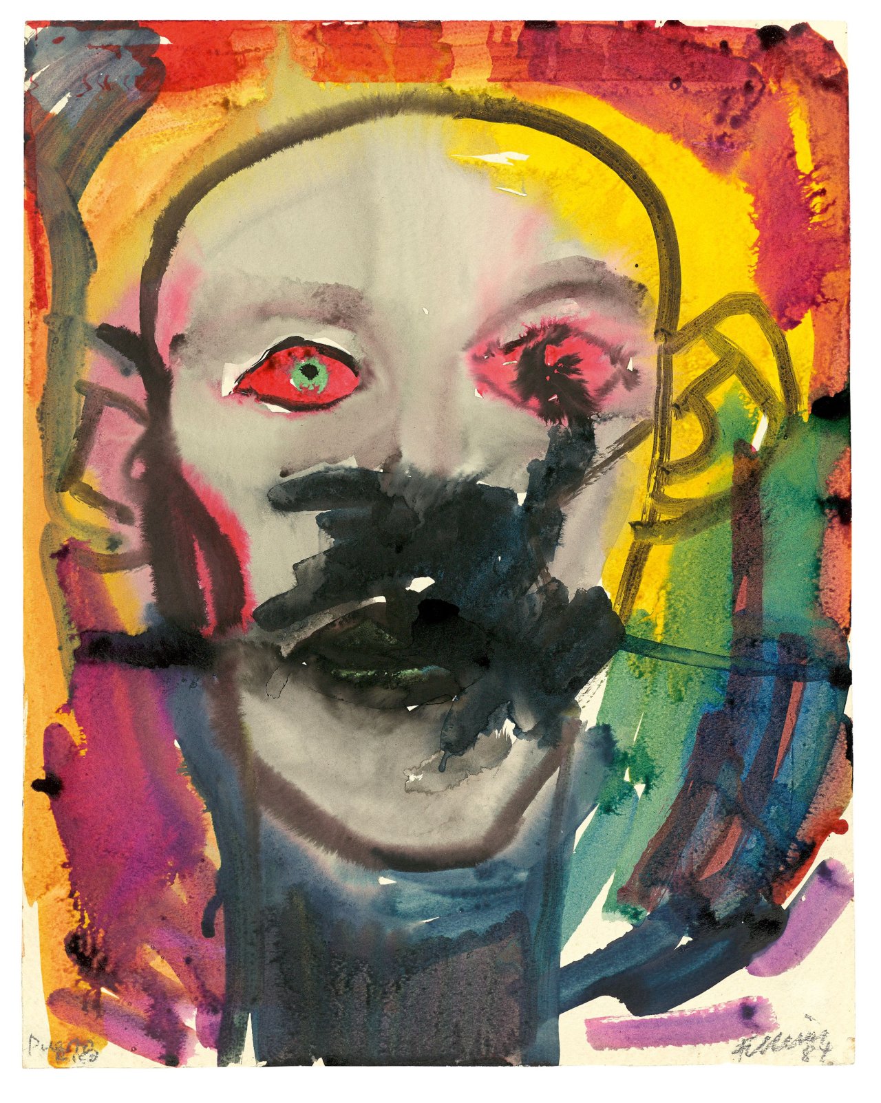 Auf diesem Bild ist das folgende Kunstwerk zu sehen: Rainer Fetting. „Puerto Rico“. 1984.