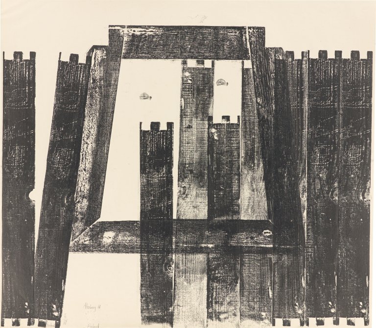 Auf diesem Bild ist das folgende Kunstwerk zu sehen: Gerhard Altenbourg. „Einbruch“. 1960.