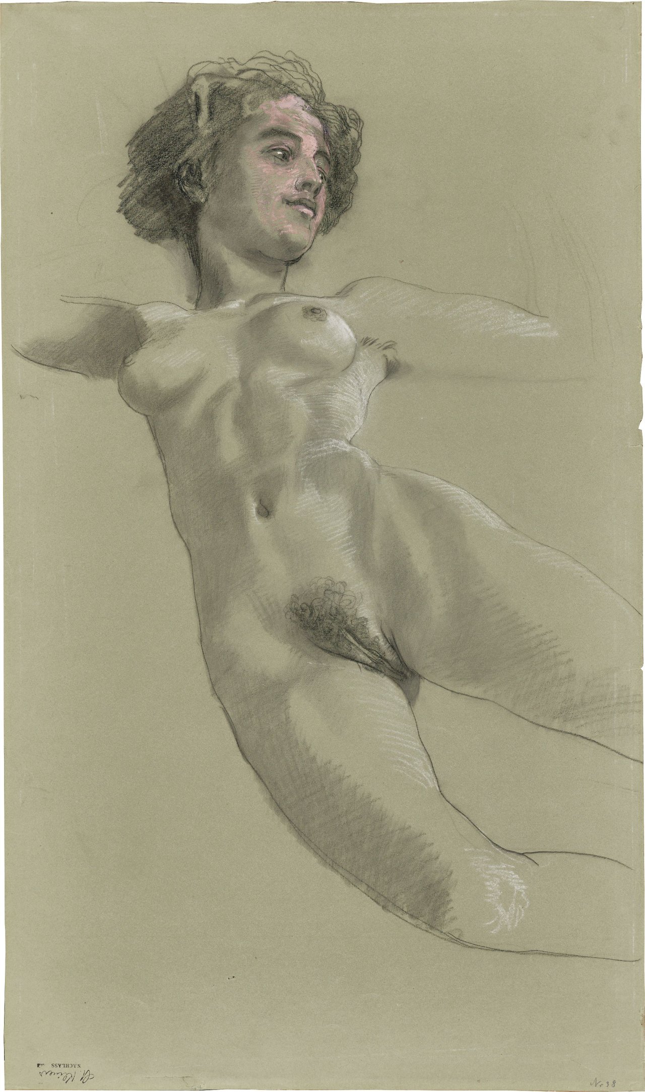 This picture shows the following artwork: Max Klinger. Female nude (Gertrud Bock). Circa 1912/14.