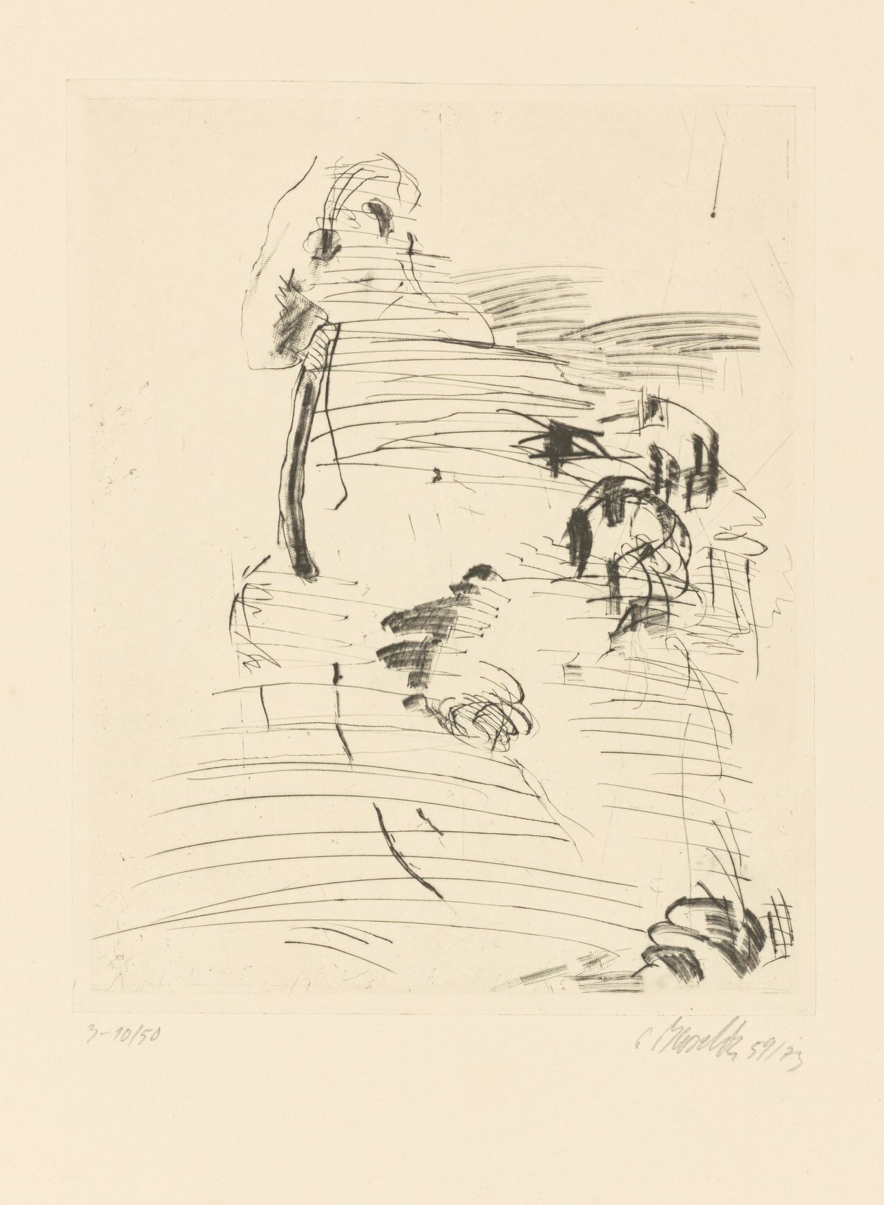 This picture shows the following artwork: Georg Baselitz. „Triptychon“. 1959/73.