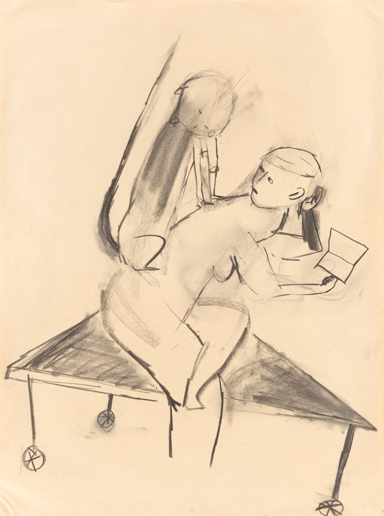 Auf diesem Bild ist das folgende Kunstwerk zu sehen: Leiko Ikemura. Ohne Titel. 1988.
