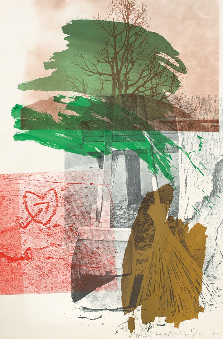 Auf diesem Bild ist das folgende Kunstwerk zu sehen: Robert Rauschenberg. „EARTH DAY“. 1990.