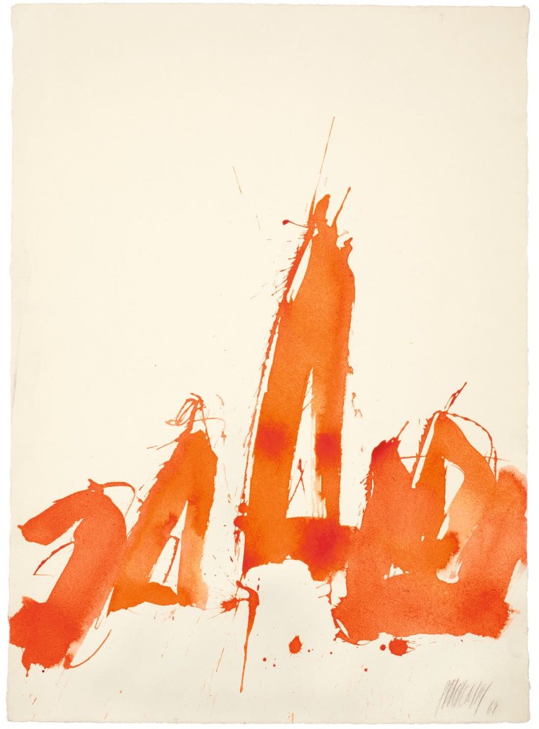 Auf diesem Bild ist das folgende Kunstwerk zu sehen: Markus Prachensky. Aus der Serie: „Solitude“. 1964.
