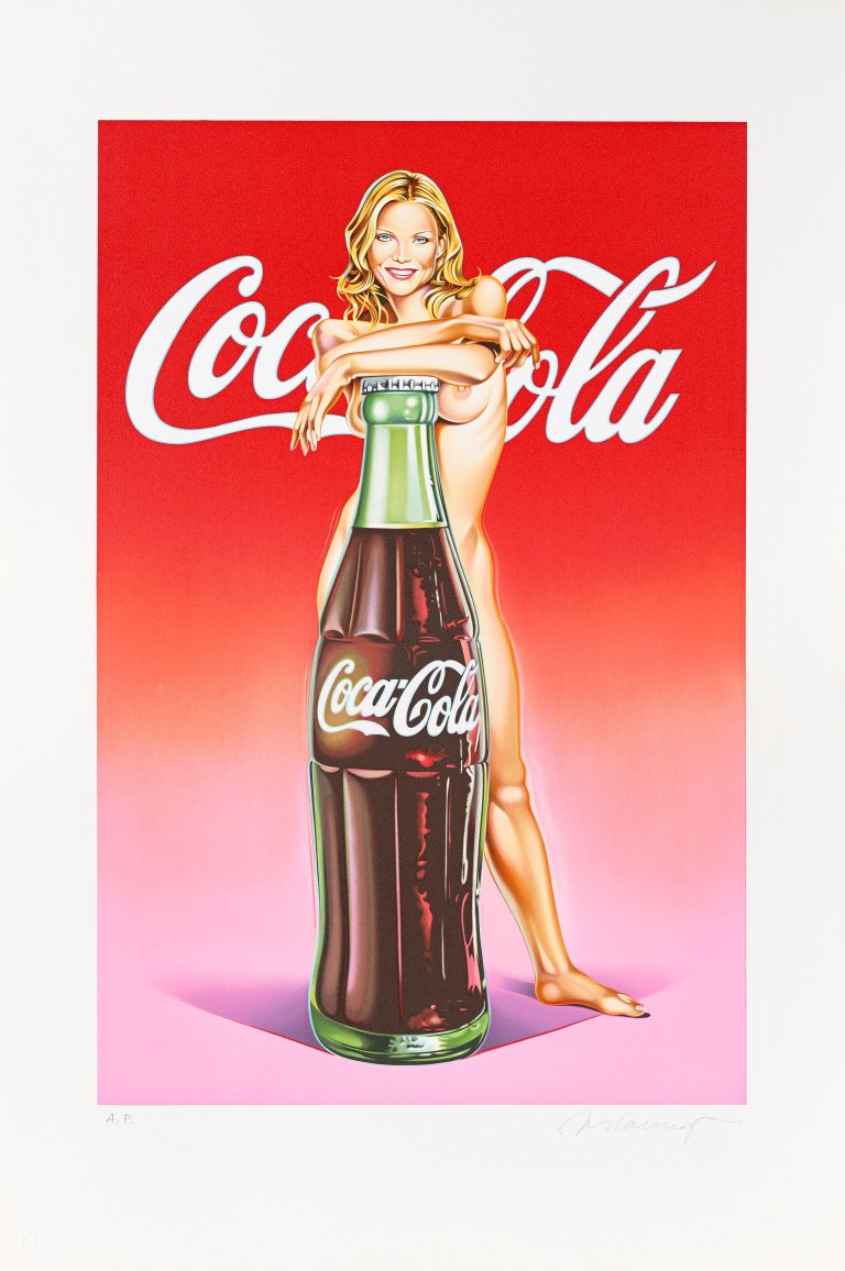 Auf diesem Bild ist das folgende Kunstwerk zu sehen: Mel Ramos. „Lola-Cola #4“. 2004.