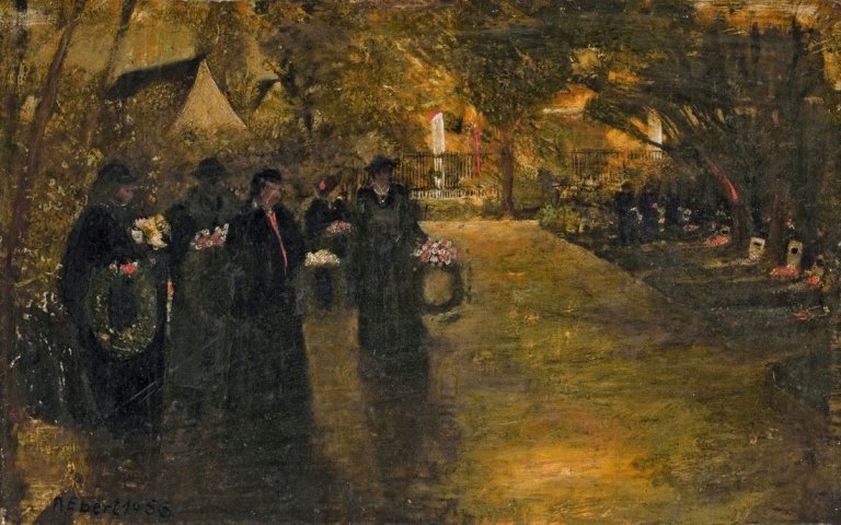 Auf diesem Bild ist das folgende Kunstwerk zu sehen: Albert Ebert. „Totensonntag“. 1956.