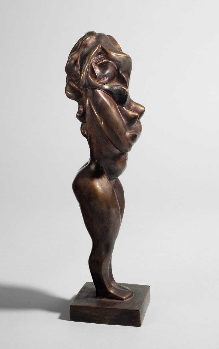 Auf diesem Bild ist das folgende Kunstwerk zu sehen: Conrad Felixmüller. Die Stehende. 1923/82.