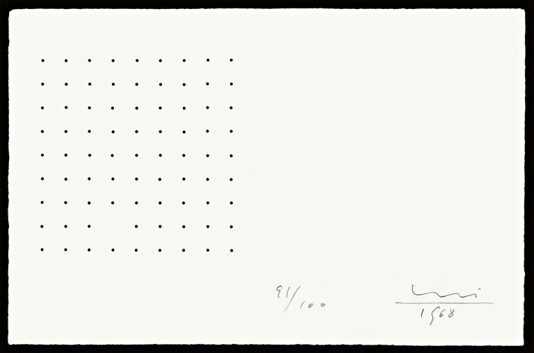 Auf diesem Bild ist das folgende Kunstwerk zu sehen: Max Bill. Ohne Titel. 1968.