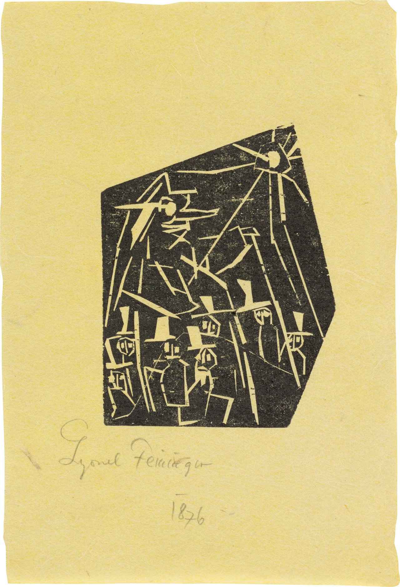 Auf diesem Bild ist das folgende Kunstwerk zu sehen: Lyonel Feininger. „Da-Da I“. 1918.