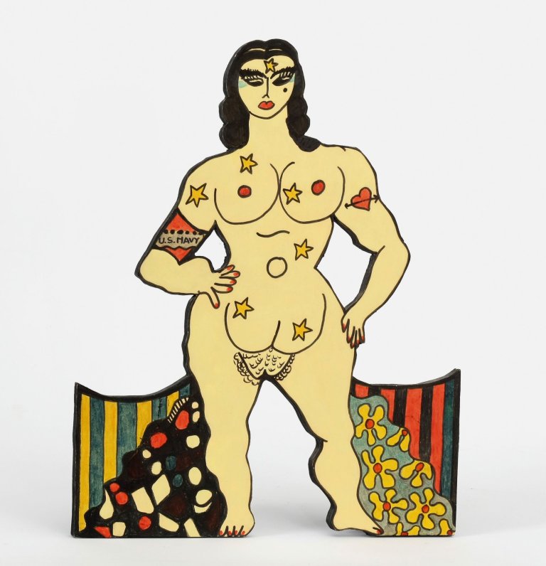 This picture shows the following artwork: Dorothy Iannone. People. 1966/67.