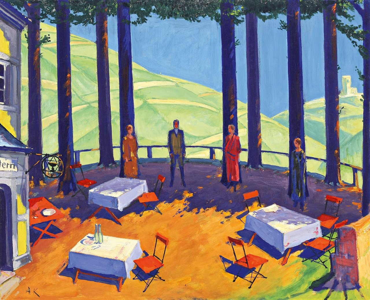 Auf diesem Bild ist das folgende Kunstwerk zu sehen: Adolf Köglsperger. Terrasse.